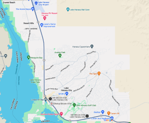 Map of Lake Havasu Arizona Moving Gate Systems