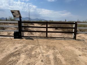sliding gate with solar panel-VIKING gate operator 1