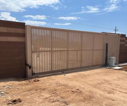 New driveway gate in Oro Valley AZ 8